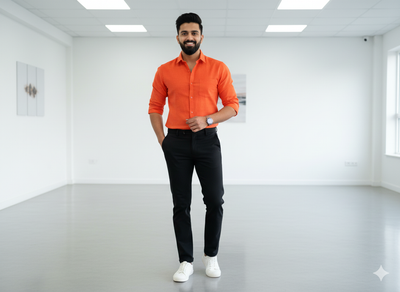 ईंट लाल सूती लिनन कपड़ा