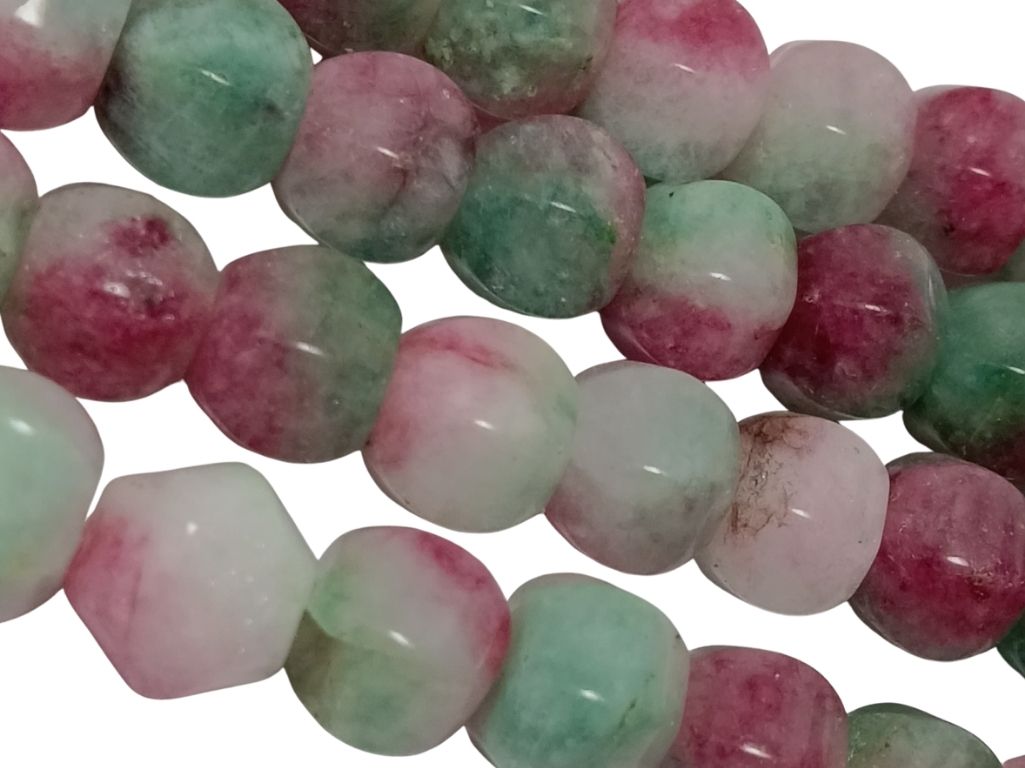 Multicolour Hexa Shaped Natural Stone Beads