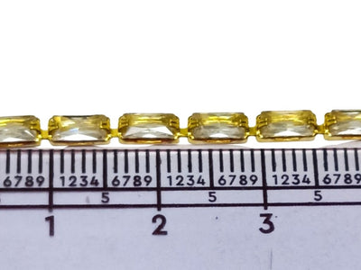 White Rectungalar Designer Cup Chains