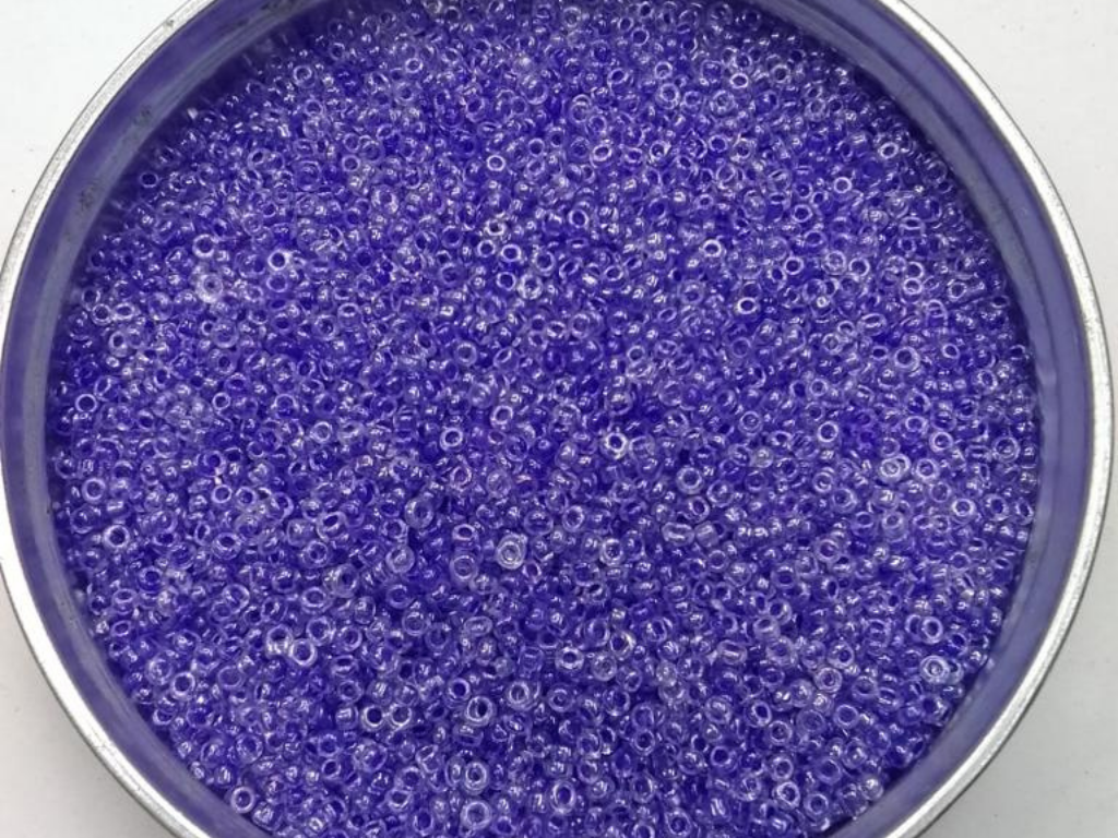 Bright Stone Blue Round Rocaille Glass Seed Beads- 2 mm (Wholesale)