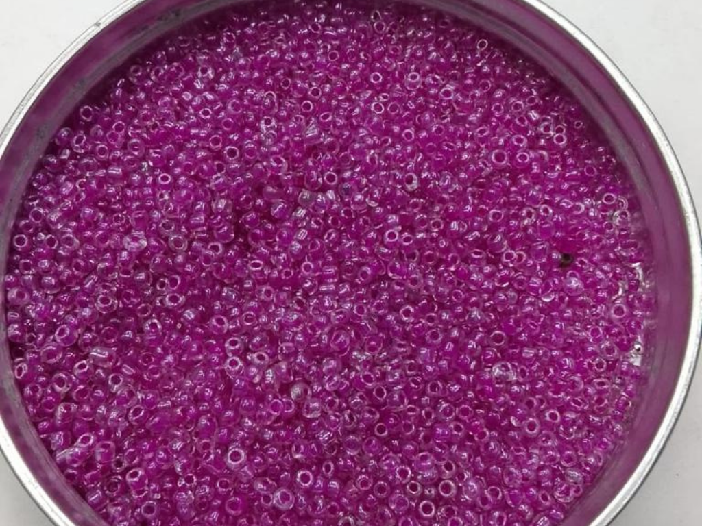 Dark Magenta Round Rocaille Glass Seed Beads- 2 mm