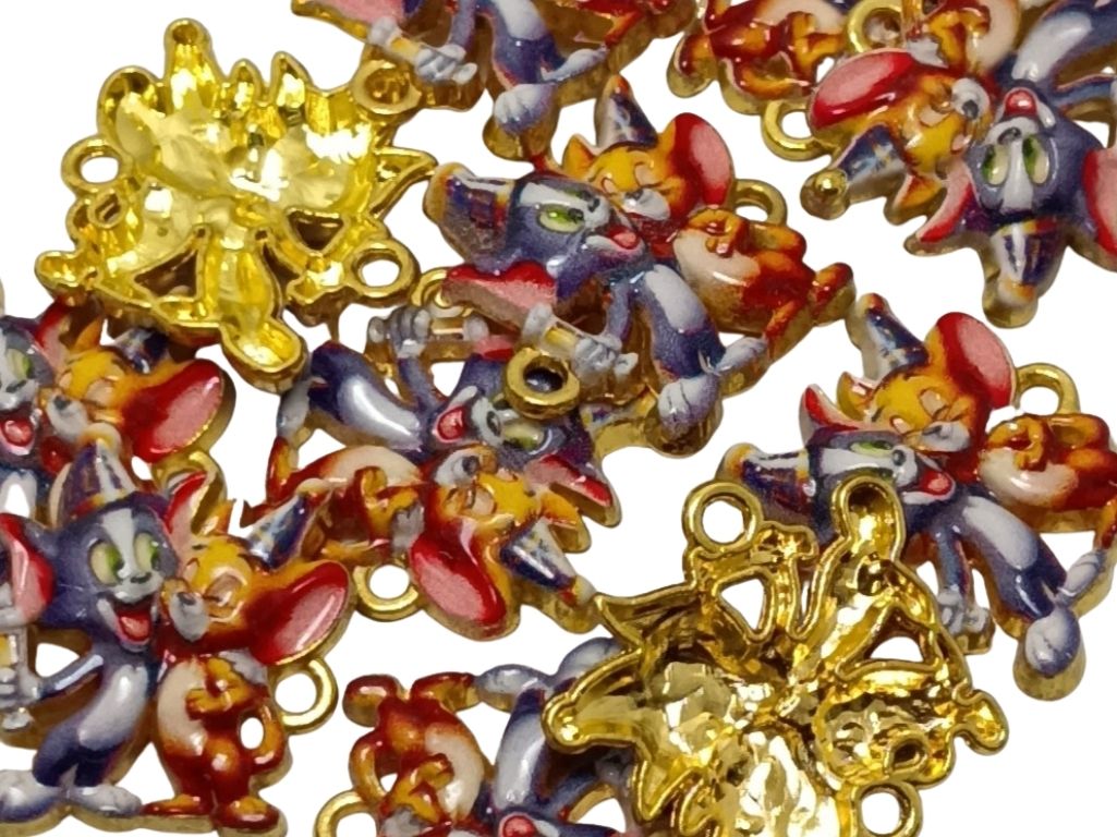 Tom & Jerry Metallic Charms