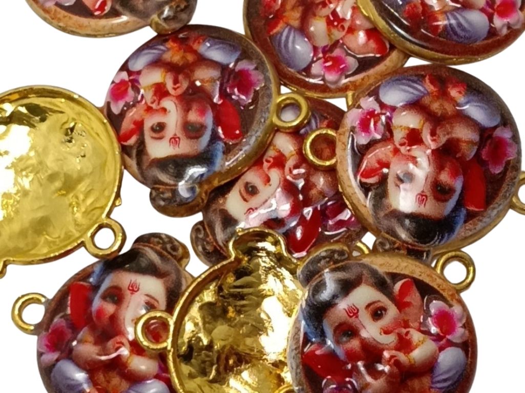 Ganesh circlar Metallic Charms