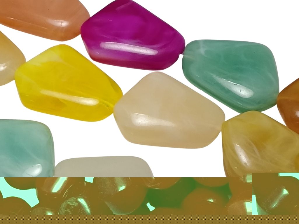 Multicolour Uneven Resin Stones