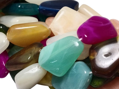 Multicolour Uneven Resin Stones