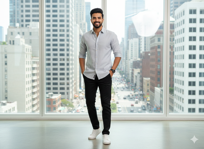 सफ़ेद सादा प्रीमियम कॉटन लिनन फ़ैब्रिक