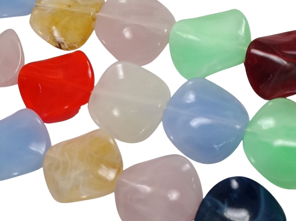 Multicolour Uneven Resin Stones