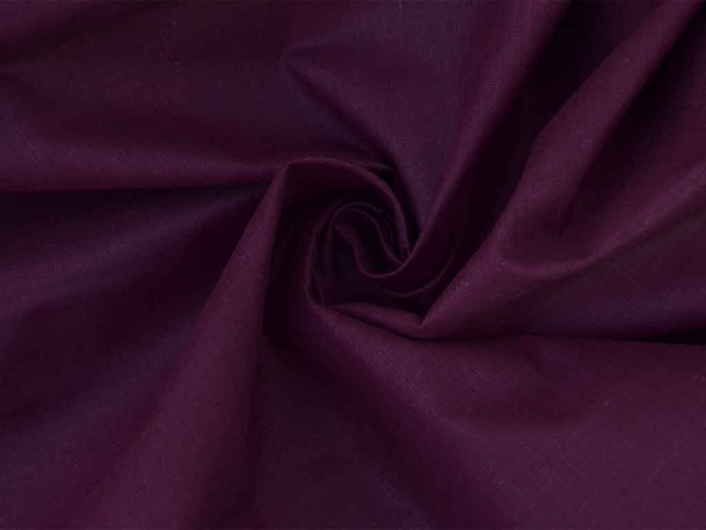 Dark Purple Plain Glazed Cotton Fabric