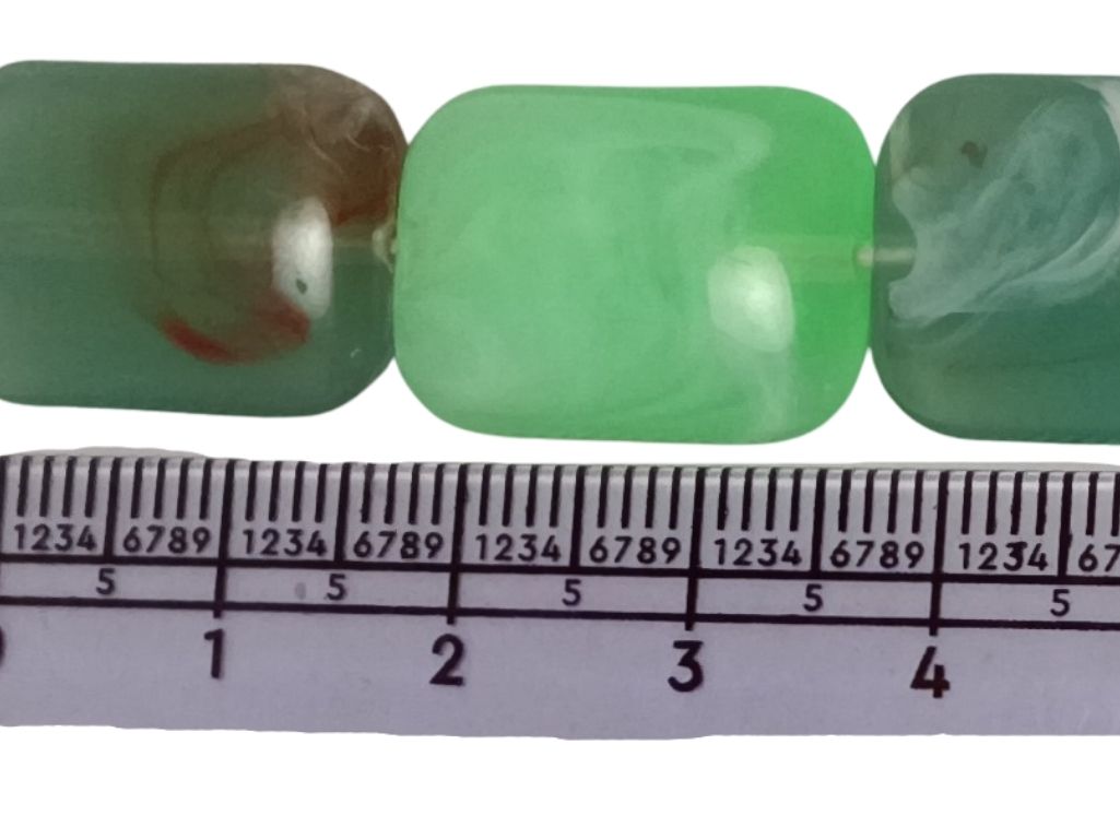 Multicolour Rectangle Resin Stones
