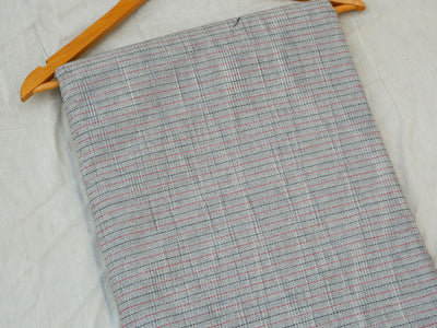 Gray Strips Pattern Pure Cotton Jacquard Fabric
