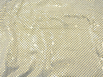 White Pure Viscose Chinon Chifon With Embroidered Fabric