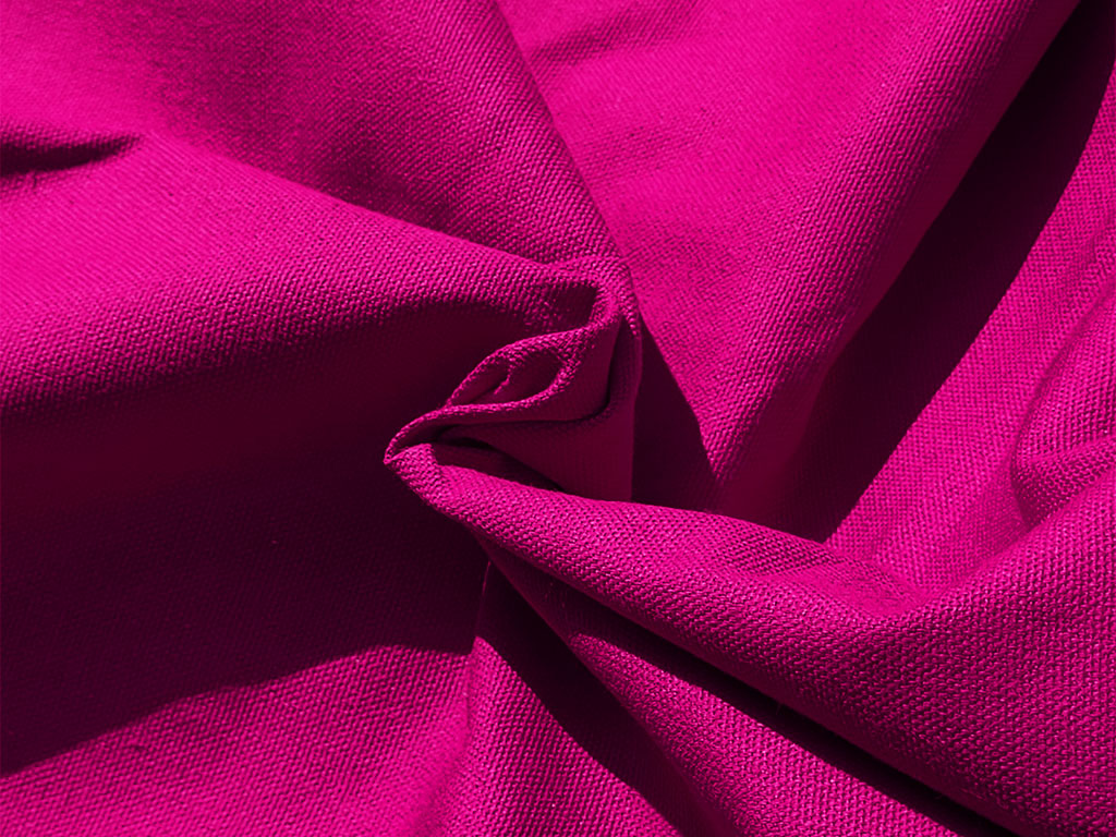 Hot Pink Plain Heavy Cotton Canvas Fabric