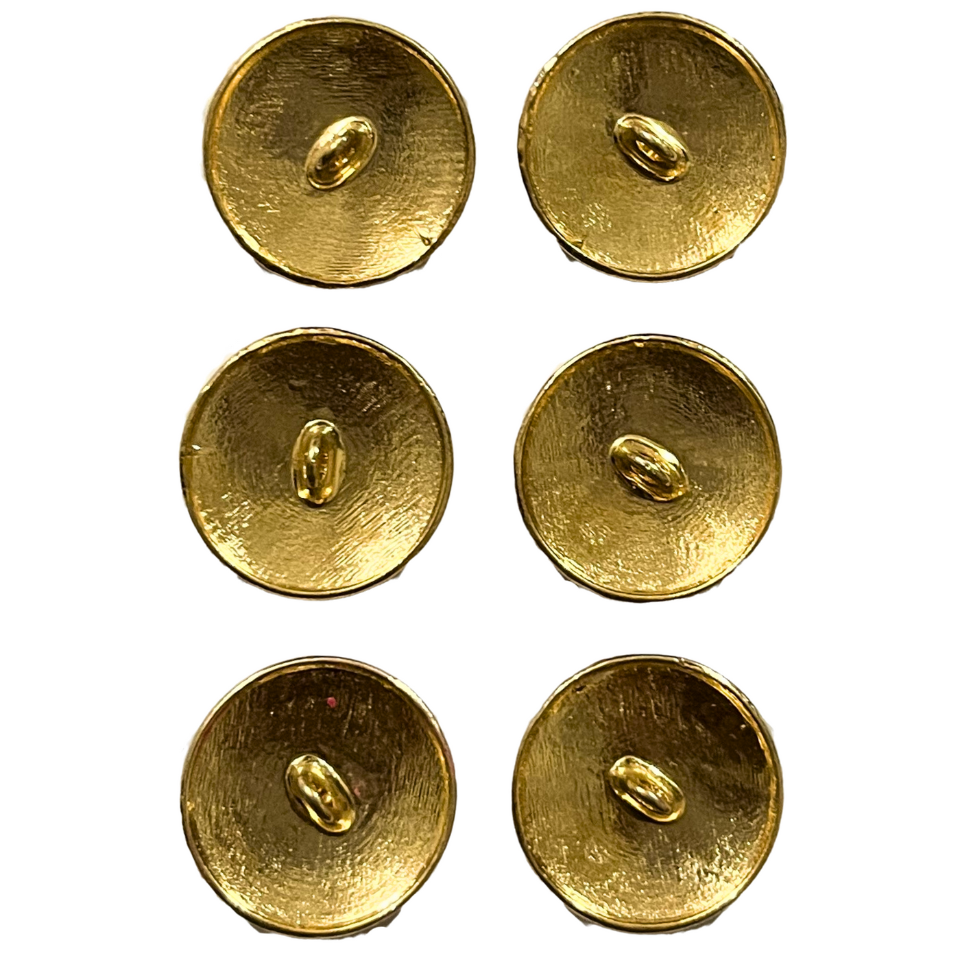 Blue & Golden Eye Catchy Floral 1 Hole Round Metal Buttons