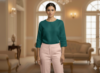 Precut of Baby Pink Pure Linen Fabric - 60 Lea