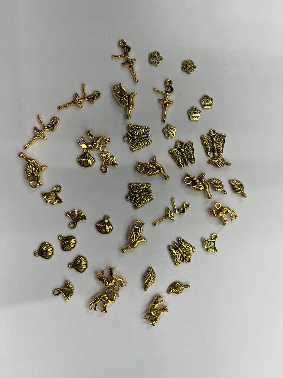 Golden Assorted Metal Charms