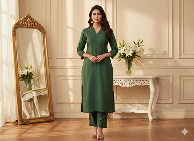 पिस्ता हरा सादा शुद्ध विस्कोस गाजी सिल्क फैब्रिक