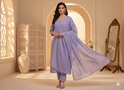 Purple Plain 100% Pure Mul Mul Cotton