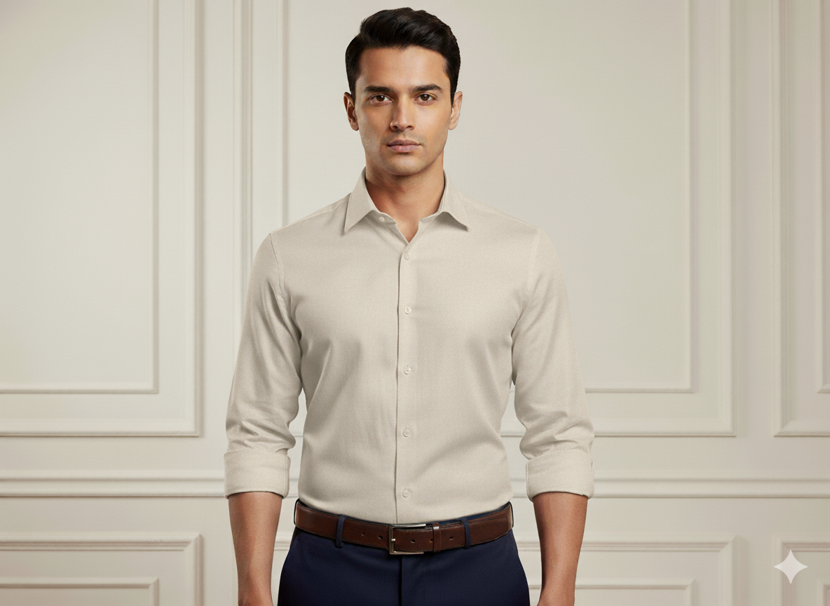 हल्के पीले रंग का सादा ग्लेज्ड कॉटन कपड़ा