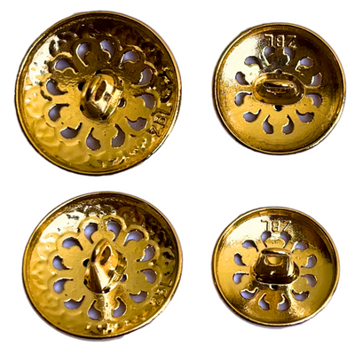 Blue & Golden Designer Metal Buttons