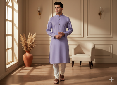 Purple Plain 100% Pure Mul Mul Cotton