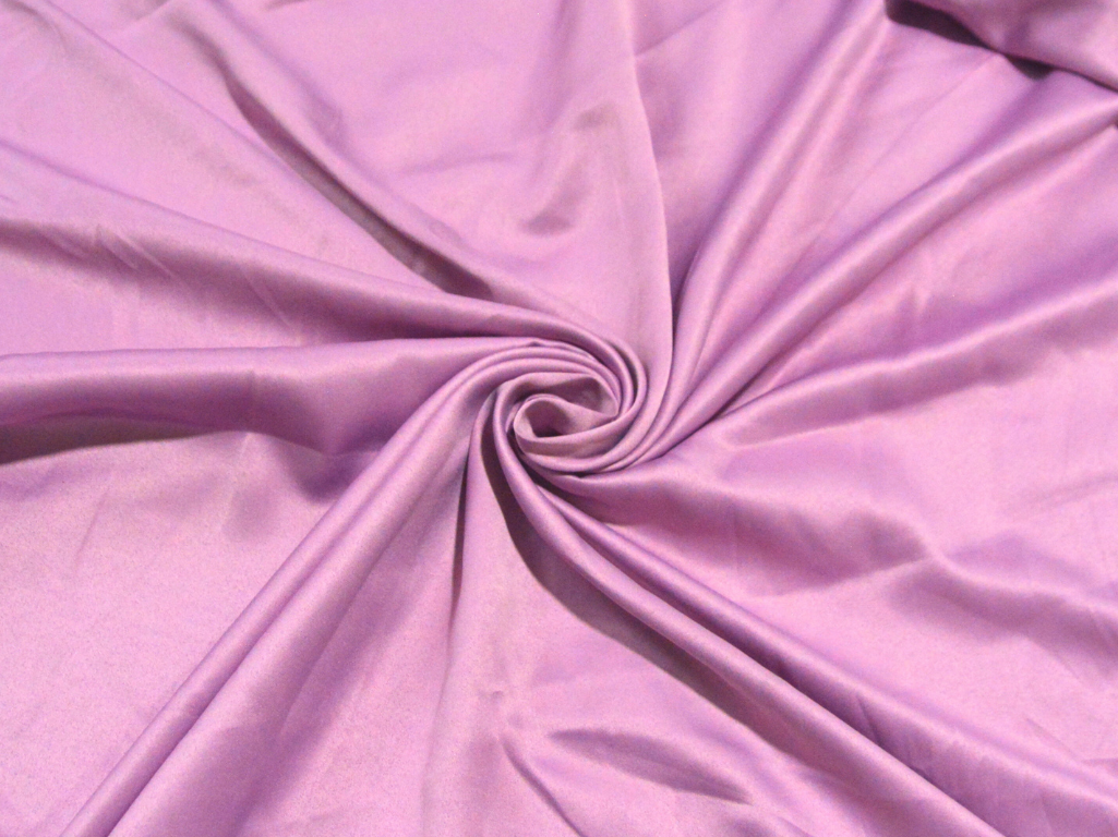 Light Purple Plain Malai Satin Fabric