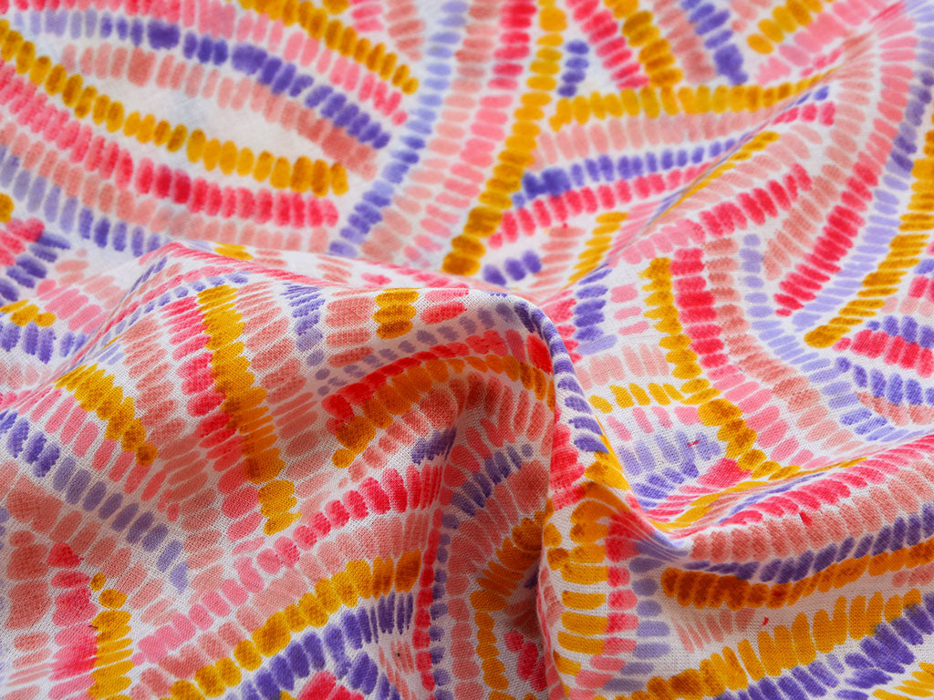 बहुरंगी सार शुद्ध मुल मुल सूती कपड़े