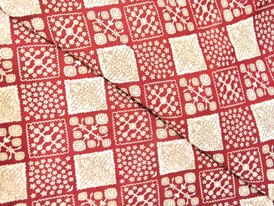 Maroon Diamond Digitally Printed Butter Crepe Fabric