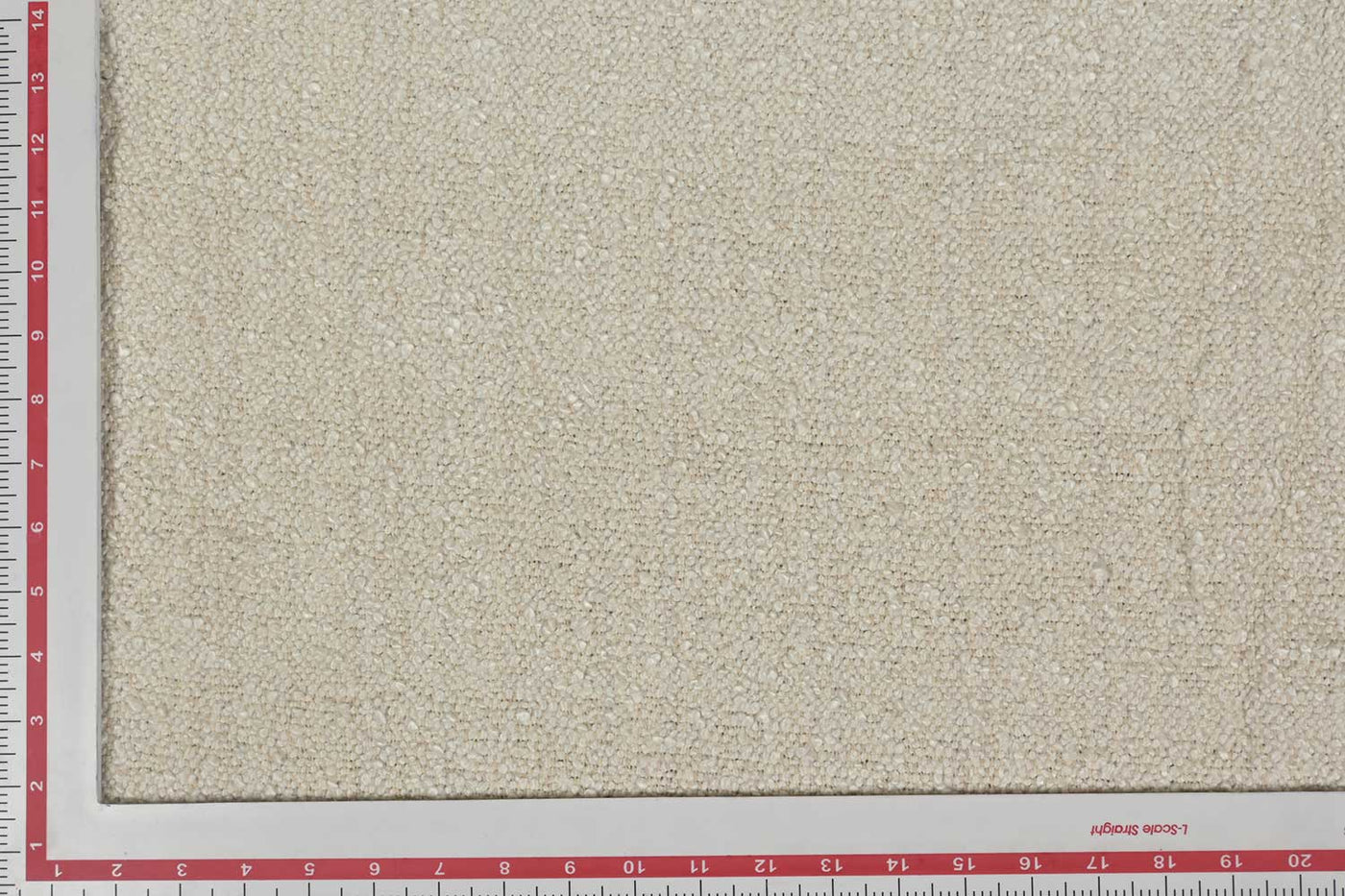 Precuts of Cream Abstract Boucle Viscose Cotton Fabric