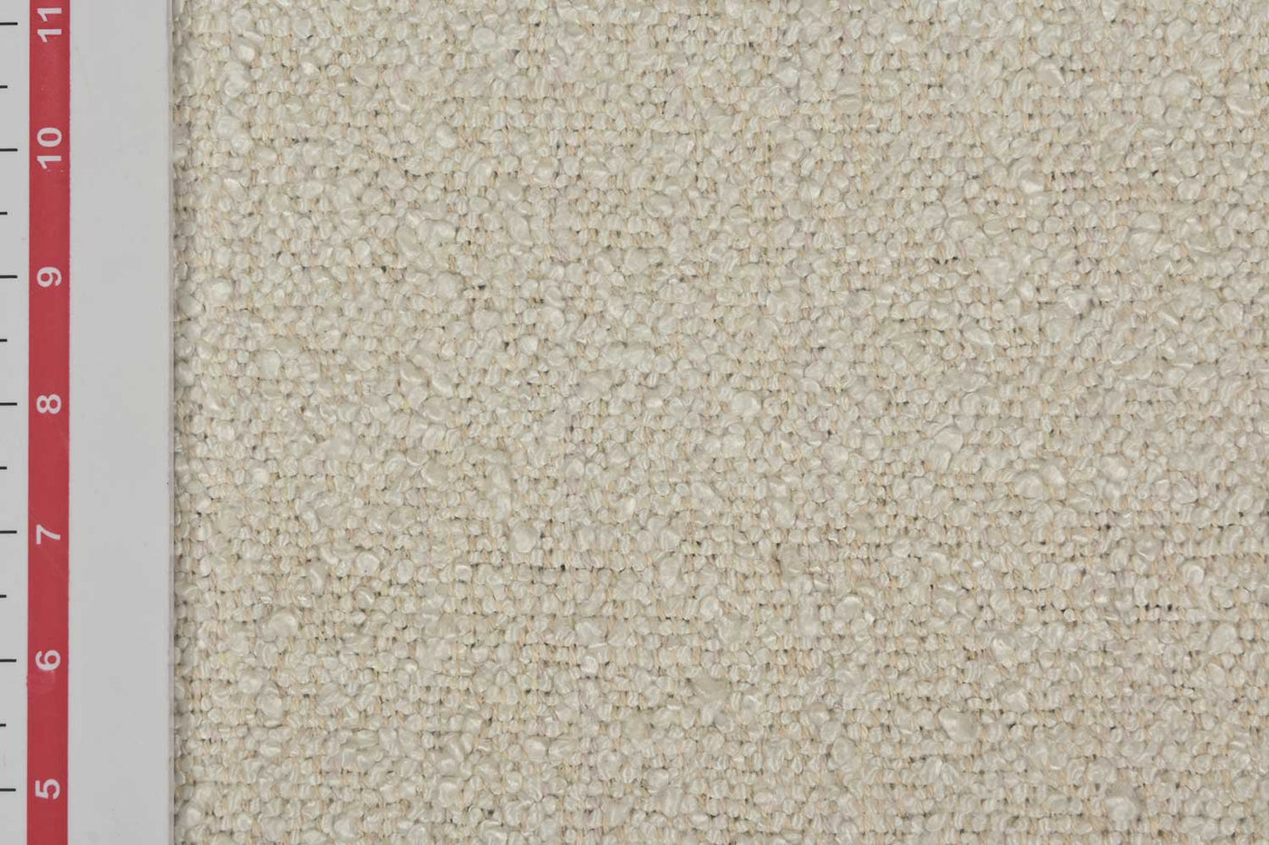 Precuts of Cream Abstract Boucle Viscose Cotton Fabric