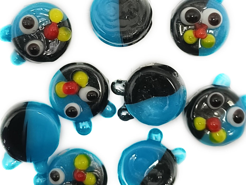 Multicolor Glass Charms with Hole