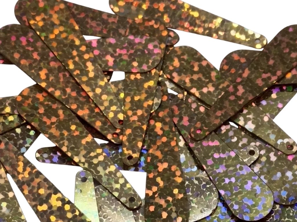 Multicolour Teardrop Plastic Embroidery Sequins