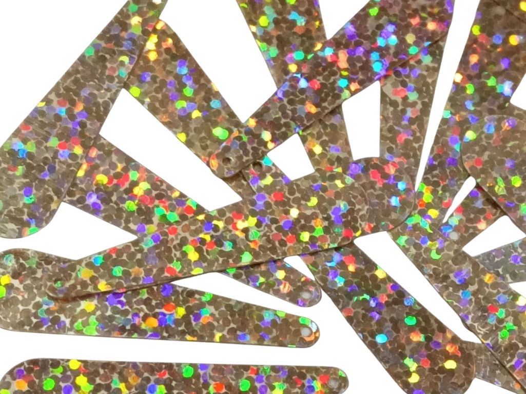 Multicolour Teardrop Plastic Embroidery Sequins