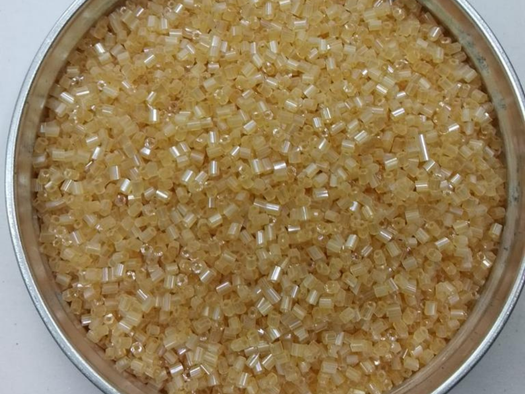 Beige Lustre 2 Cut Glass Seed Beads- 2 mm (Wholesale)