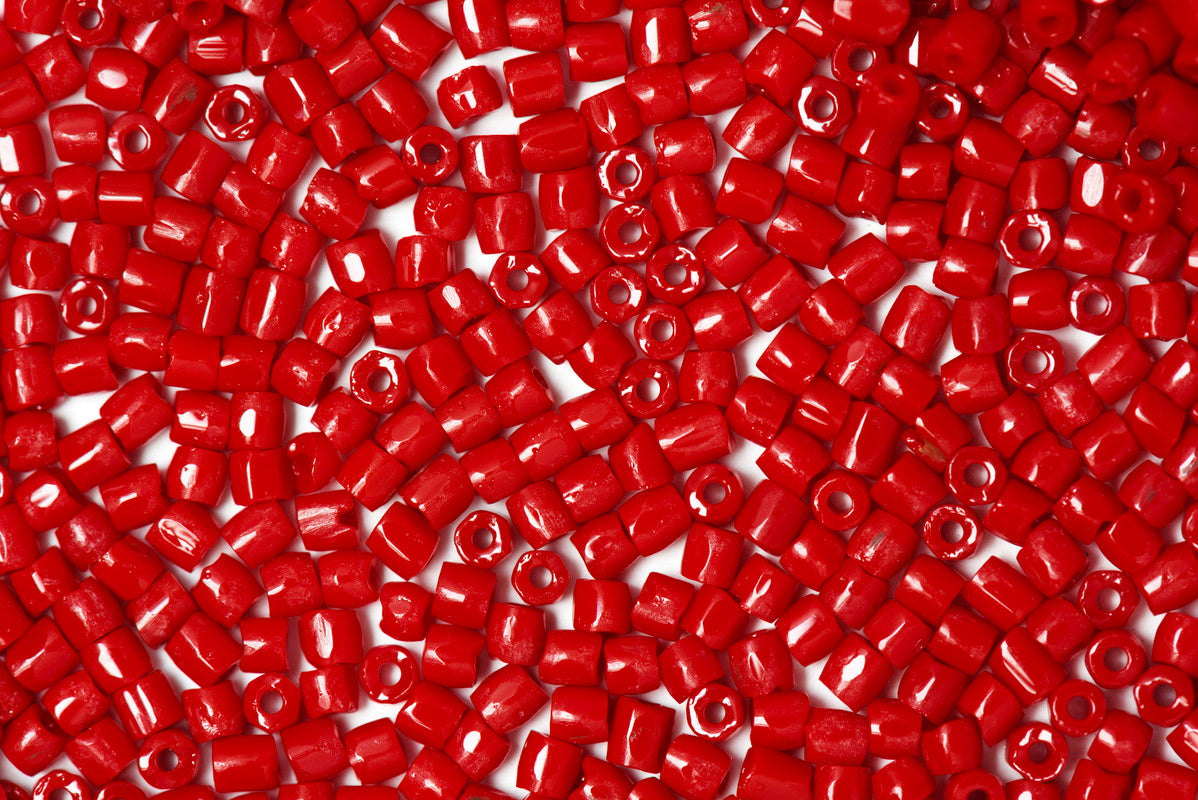 Red 2 Cut Opaque Preciosa Seads Beads