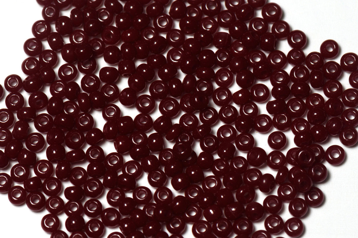 Mahogany Red Opaque Preciosa Seeds Beads