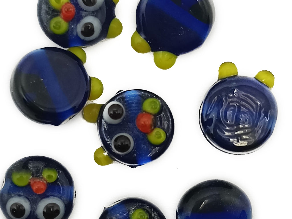 Multicolor Glass Charms with Hole