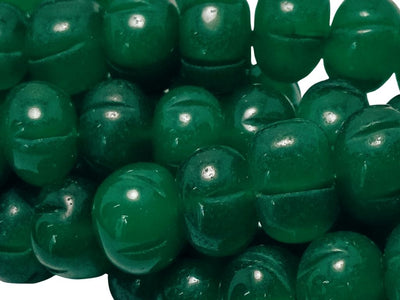 Sea Green Pumpkin Shaped Natural Stone Beads