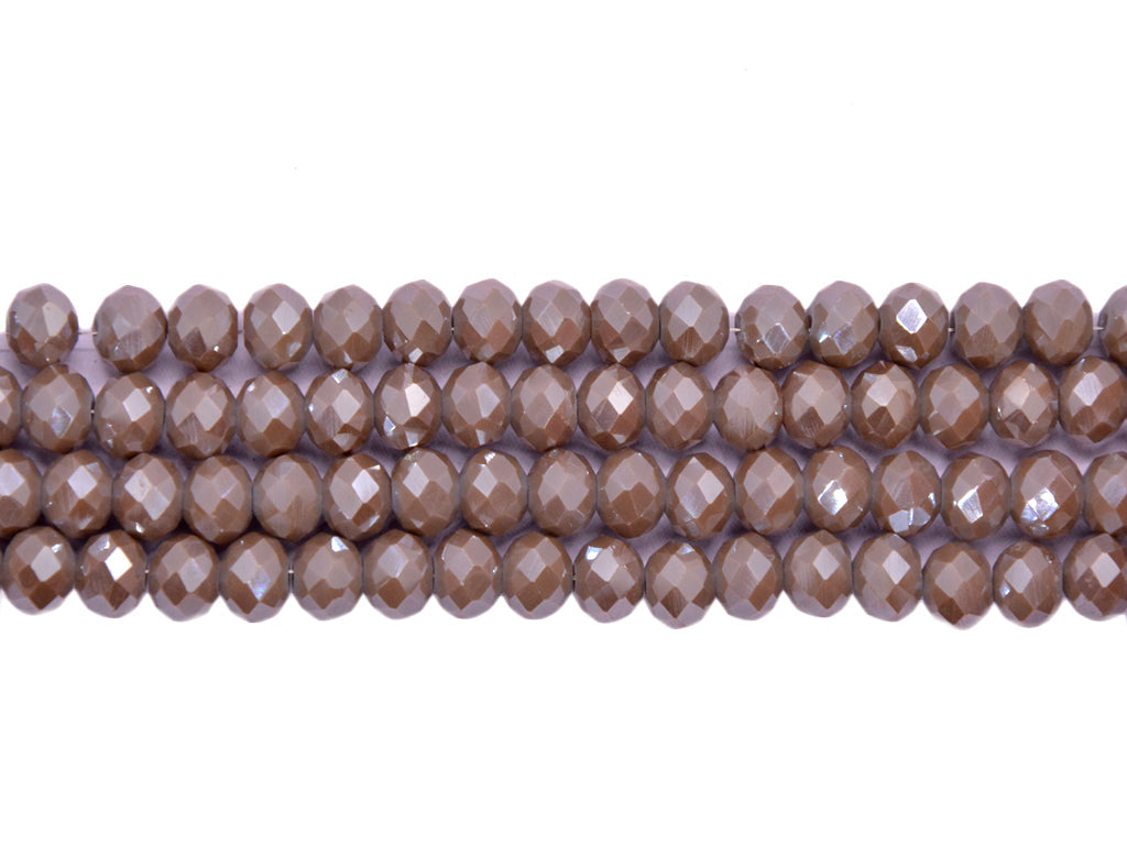 Chocolate Brown Double Tone Crystal Beads