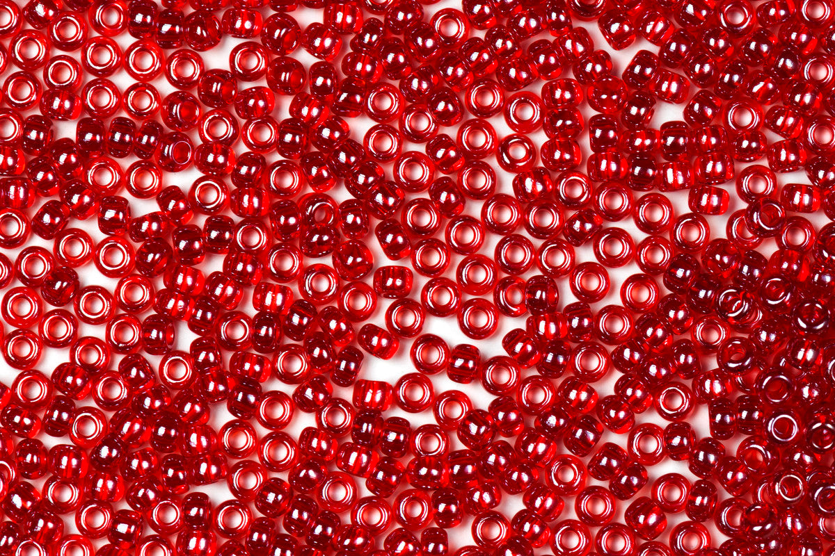 Red Preciosa Luster Inside Round Rocailles Seeds Beads
