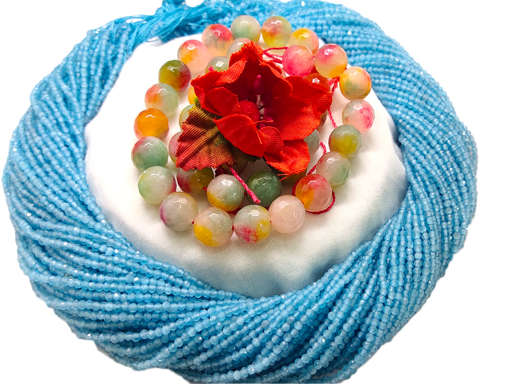 Light Blue Monalisa Hydro Crystal Beads (Wholesale)
