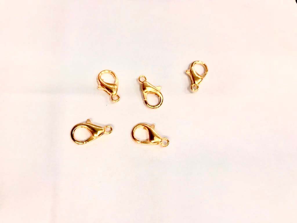 Golden Lobster Lock- 12 mm (Wholesale)