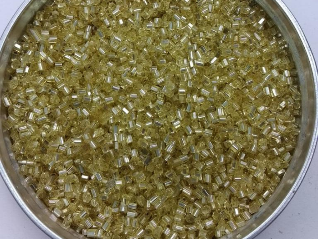 Golden Silverline 2 Cut Glass Seed Beads- 2 mm (Wholesale)