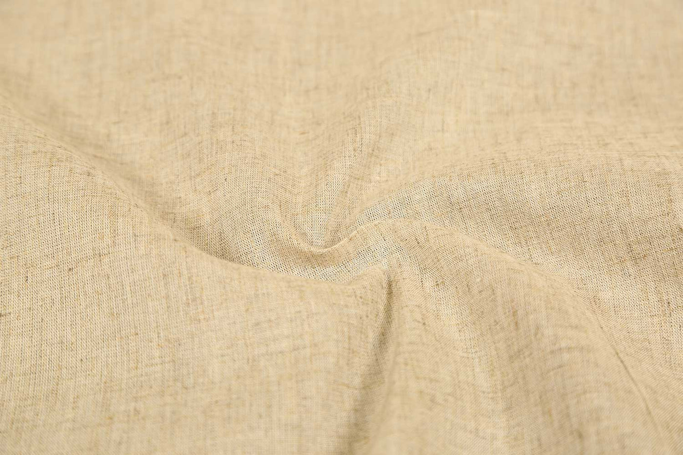 Natural Plain Rayon Flax Fabric