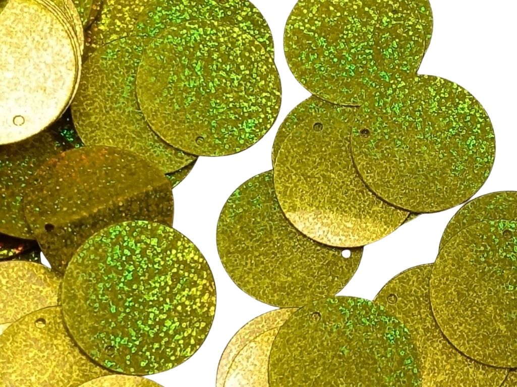 Neon Green Circular Plastic Embroidery Sequins