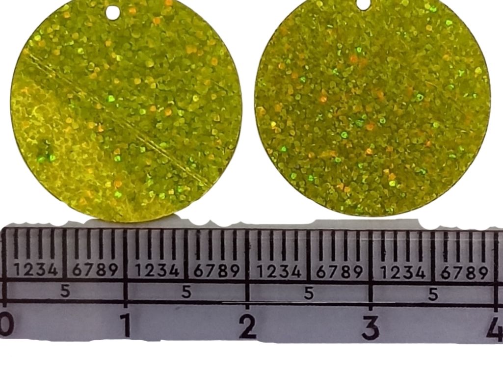 Neon Green Circular Plastic Embroidery Sequins