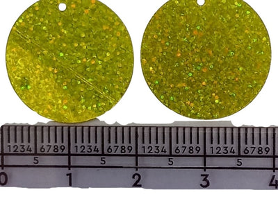 Neon Green Circular Plastic Embroidery Sequins