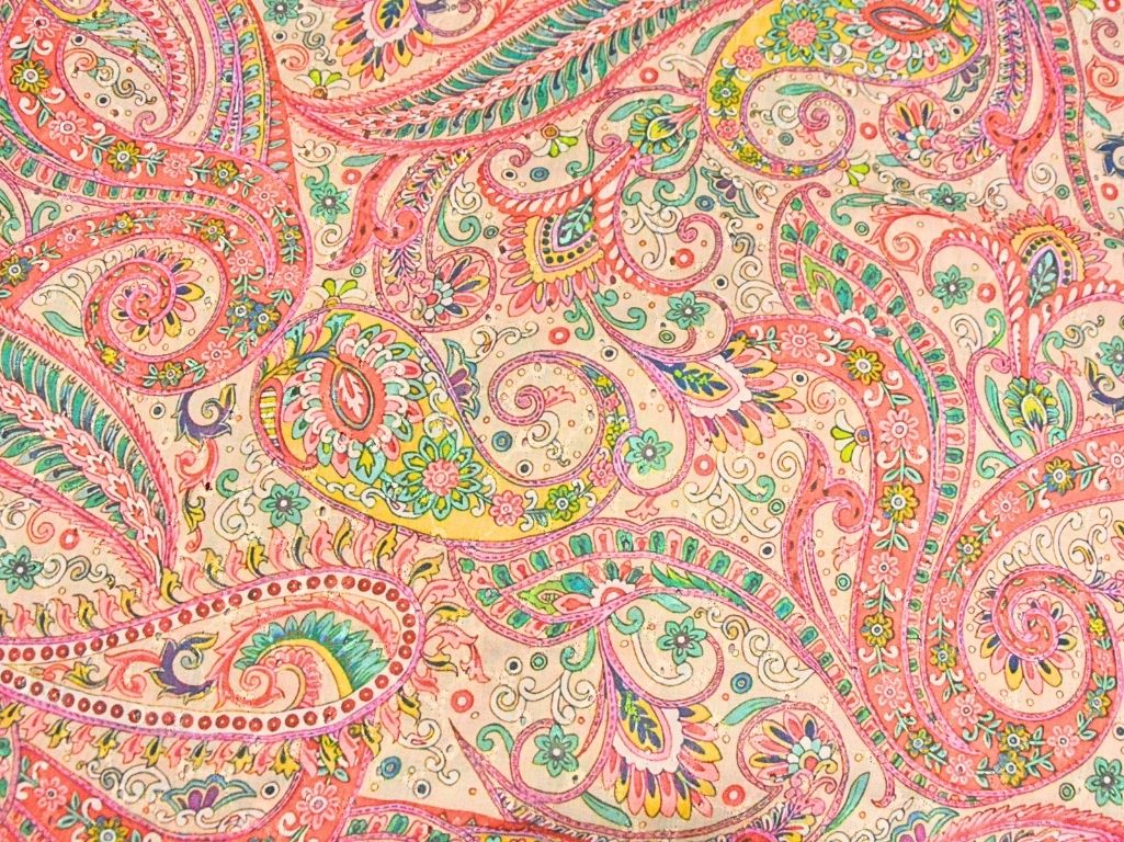 Pastel Pink 100 % Pure Cotton Chikan Embroidered Fabric