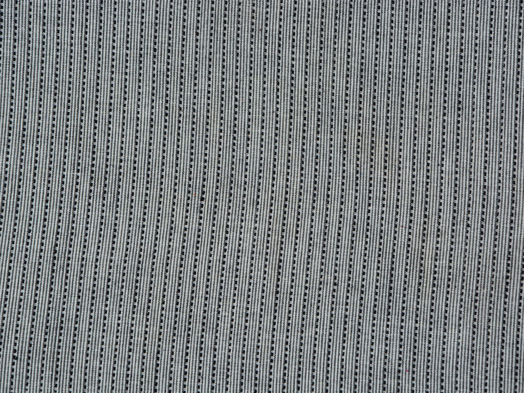 Dark Gray Strips Pattern Pure Cotton Jacquard Fabric