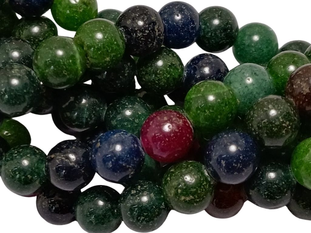Multicolour 8 mm Rondelle Jade Quartz Stones