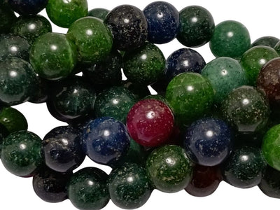 Multicolour 8 mm Rondelle Jade Quartz Stones
